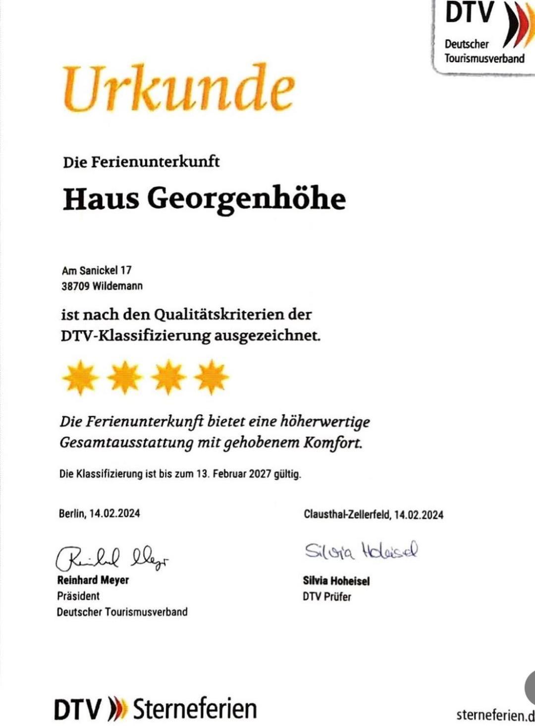Haus Georgenhoehe Wildemann Exterior photo